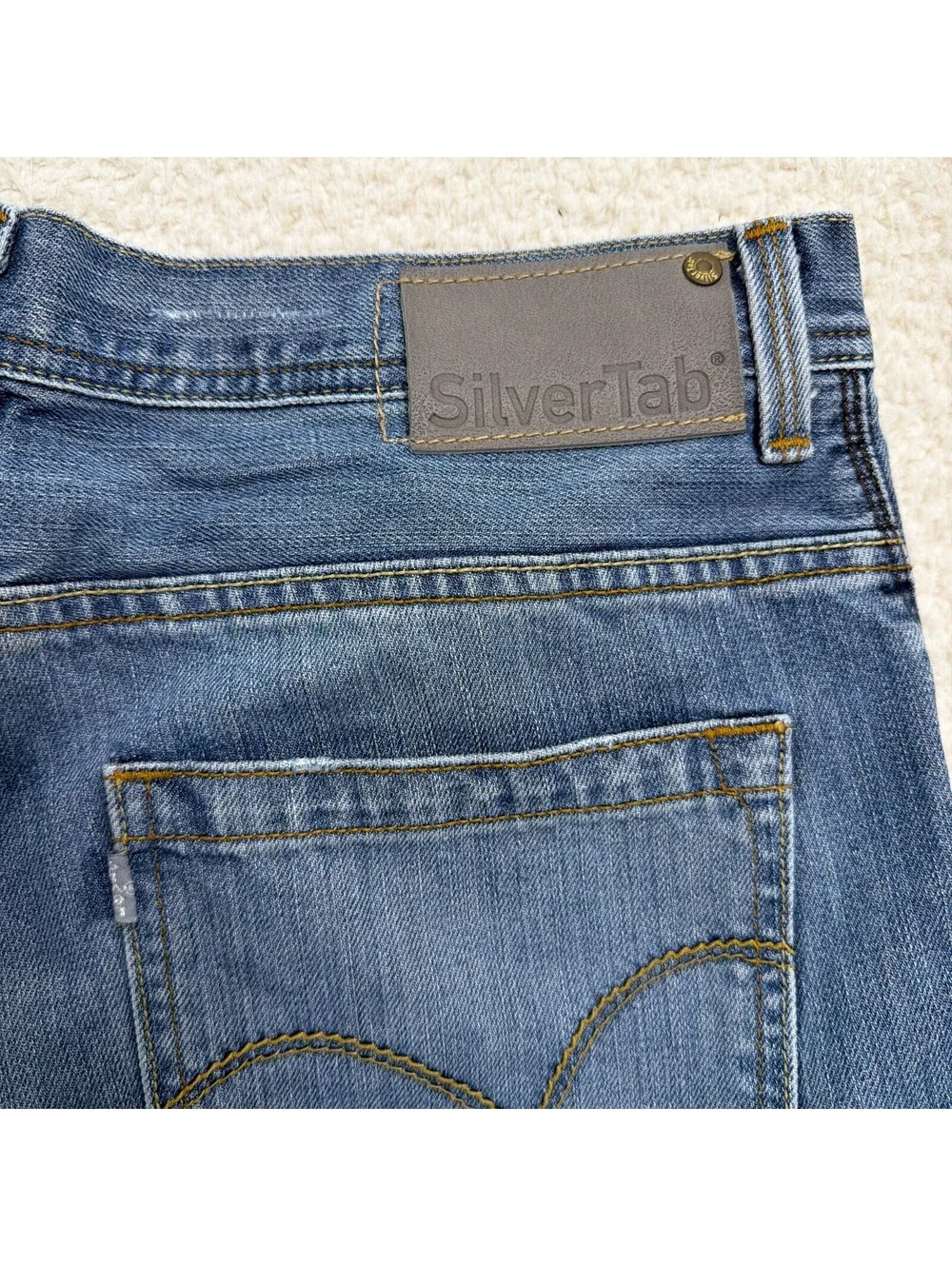 Levis SilverTab Loose Jeans Mens 34x32 Y2K Baggy Skate Denim 100% Cotton Rare